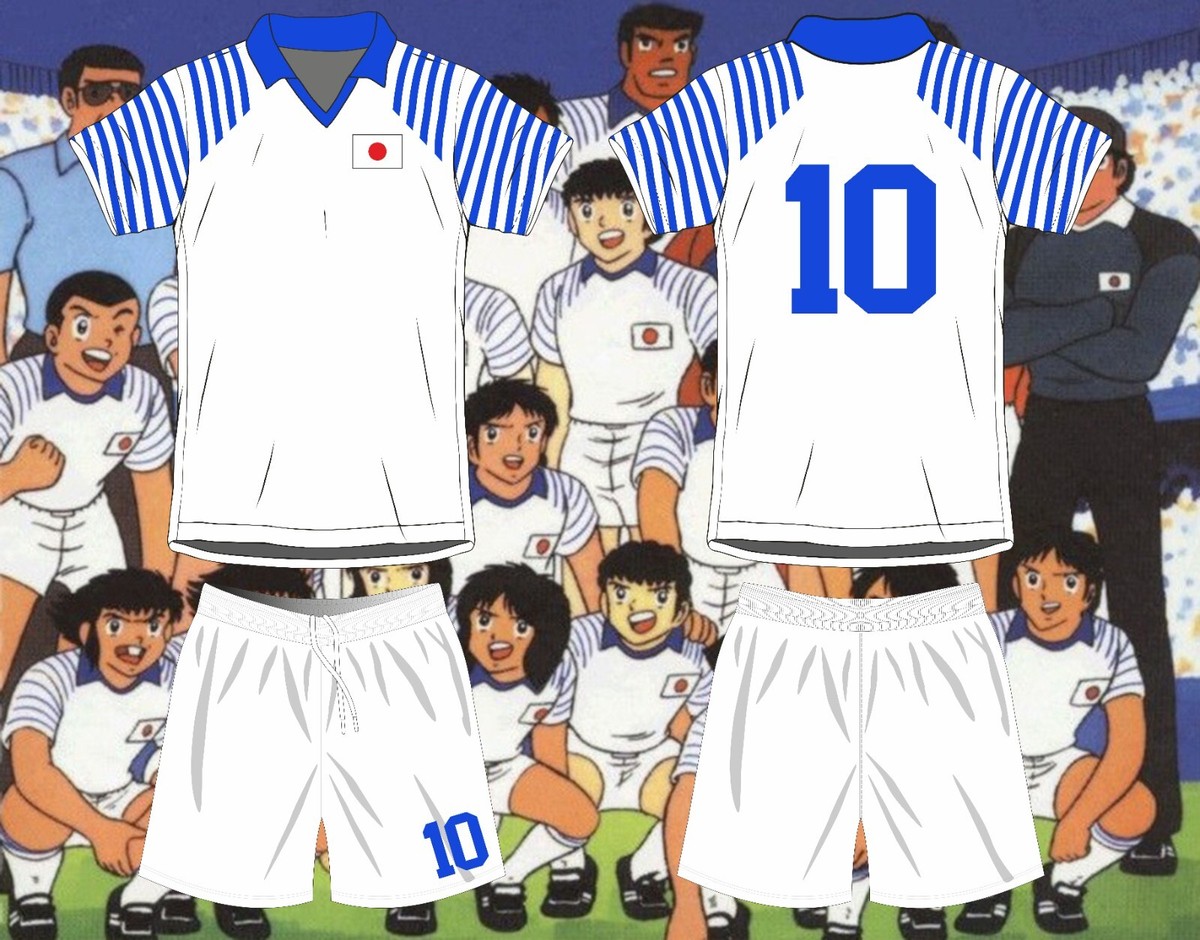 Completo Calcio Giappone HOLLY E BENJI HUTTON 10 6/8/10 Anni Nome