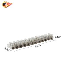 Block 10PCS 3/6/10/15/30AMP Dual Row Terminal Strip Screw Terminal Barrier 12PIN