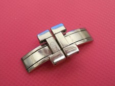 BAUME MERCIER STEEL FORMULA S DEPLOYMENT BAND BRACELET HIDDEN CLASP BUCKLE