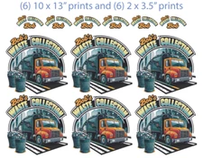 Business Pack of 12 Custom Print DTF Direct to Film Heat Transfer Makes 6 Shirts