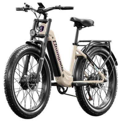SHENGMILO ‌48V 2000W E-Bike 45km/h Hydr. Bremse 80km Reichweite 26 Zoll Fat Elektrofahrrad