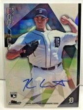 Kyle Lobstein 2015 Topps Finest Refractor RC on-card Autograph Auto - Tigers