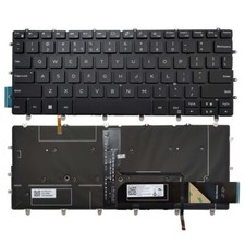 New For DELL XPS 13 9380 9370 9305 7390 Laptop US English Keyboard Backlit Black