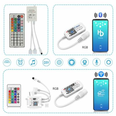 WIFI Bluetooth Remote APP Controller Fernbedienung 24 44Key für RGB LED Streifen