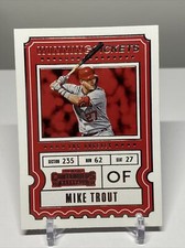2020 Panini Contenders - Winning Tickets #WT-7 Mike Trout Los Angeles Angels