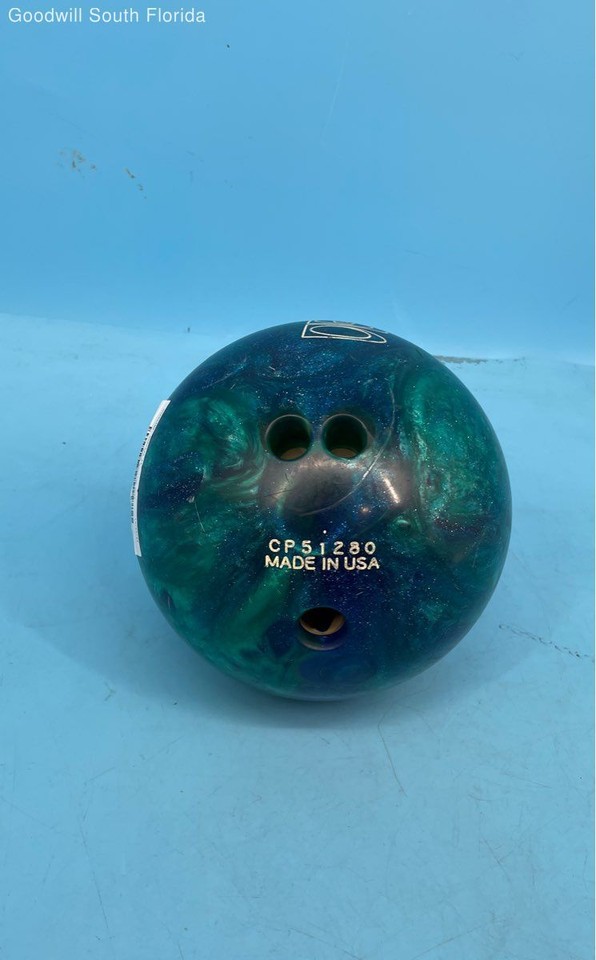 Brunswick Zone CP51280 Purple Green Drilled TenPin Bowling Ball eBay