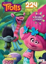 Bendon Dreamworks' Trolls Power 224-Page Coloring Activity Book w 30 Stickers