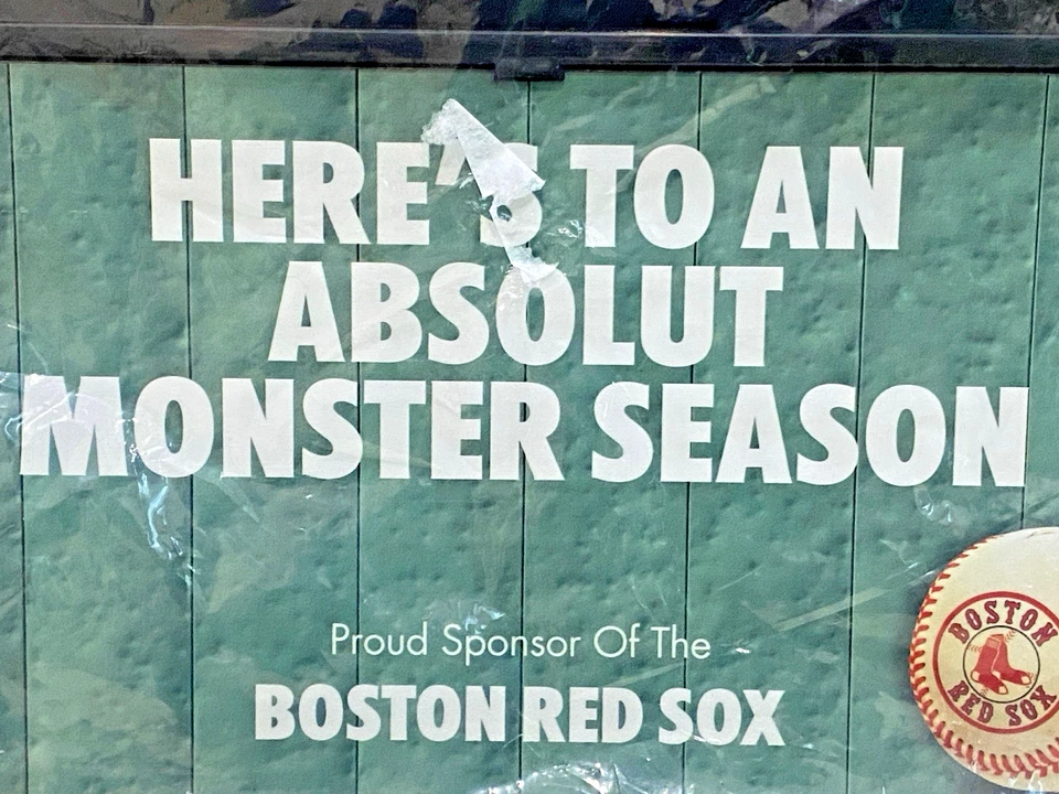 Absolut Vodka Boston Red Sox Lighted Count Down Sign Season Start Rare - Image 3 of 4