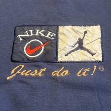 VTG NIKE Air Jordan Jumpman Crewneck Sweatshirt pullover 80 s 90 s Patch Cut Tag