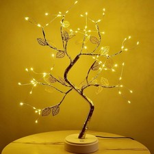 108 LED Light Bonsai Tree Lamp Desktop DIY Fairy Lights Tree Night Light Lamp US