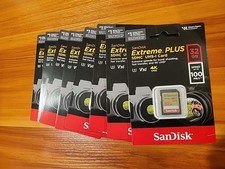 SanDisk Extreme Plus SDHC UHS-I Card 32GB 100mb/S