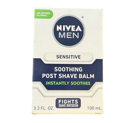 Nivea Men Sensitive Soothing Post Shave Balm 3.3oz 100mL Fights Irritation New
