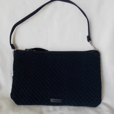 Vera Bradley CLASSIC NAVY RFID 10" Convertible Wristlet NWT