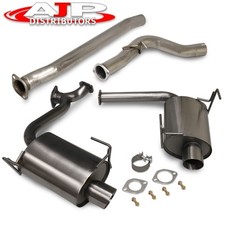 Godsnow 2.5 Steel Catback Exhaust 4 Dual Tips For 2008-2014 Subaru Wrx Sedan