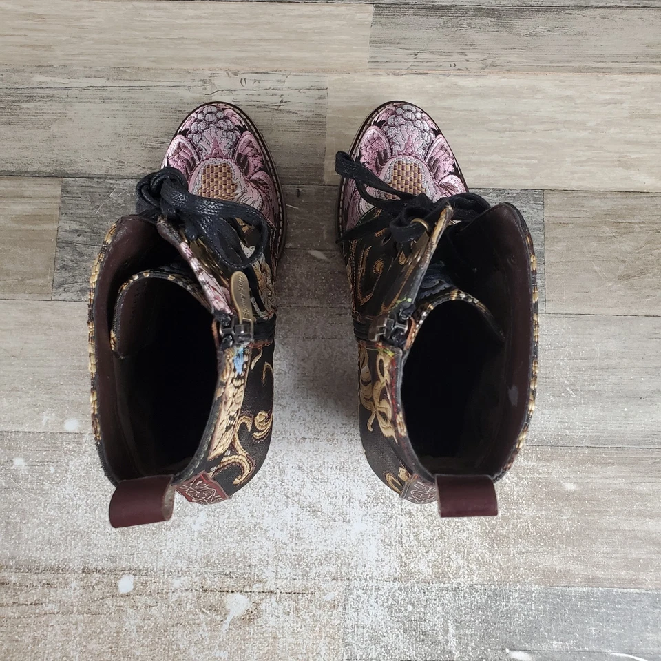 Spring Step L'Artiste Siren Womens Bootie 7.5 - 8 Side Zip Ankle Boots - Image 4 of 4