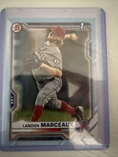 2021 Bowman Draft - Landon Marceaux #BD-115 Sky Blue /499 (RC)