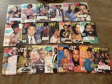 Lot of 21 Vintage JET Magazine Collection – African American Icons, 80’s-90s