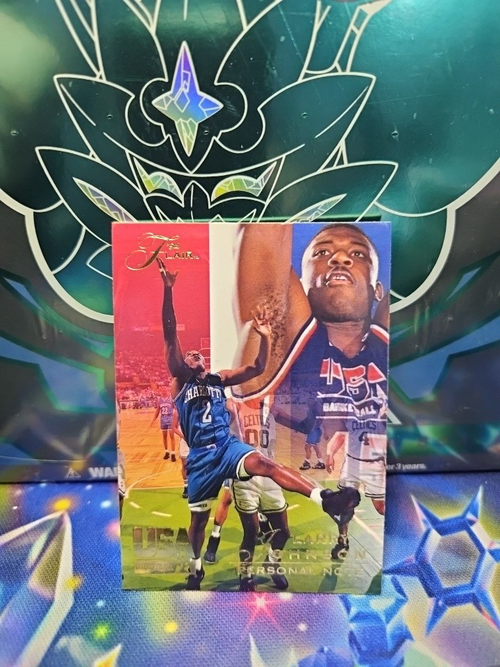 Larry Johnson "Personal Note" 1994 Flair USA Basketball #39 TEAM USA HOF
