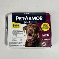 PetArmor Plus Flea Tick Prevention Dogs 45-88 lbs 6 Month Supply - New In Box