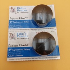 Petsafe RFA-67 Compatible 6V Battery Replacement 2-Pack Fido's Fences FF67
