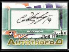 2013-14 In The Game Autothread Cody Hodgson Auto Jersey /10 NNO #AT-CH