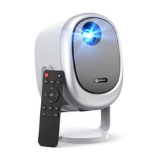 WiFi Bluetooth Mini Projector, 360  Rotatable, 1080P HD, 500 ANSI, Auto Keystone