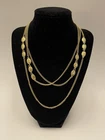 Vintage Monet Gold Tone Chain Necklace Costume Jewelry 54 Inches Long