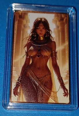 Sexy! Ancient Greek Mistress 1 Oz .999 Copper Color Art Bar   Looks High Relief