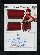 2015 Panini National Treasures Silhouette Black 1/10 Archie Bradley #4 Auto 03hd