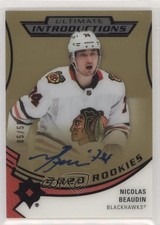 2020-21 Ultimate Collection Introductions Gold 5/50 Nicolas Beaudin Auto 0i47