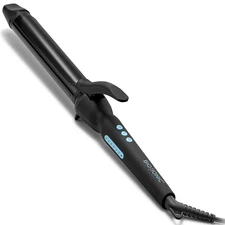 Bio Ionic Long Barrel Styler,Curling Iron with 1.25 Inch (Loose Curls), Black 