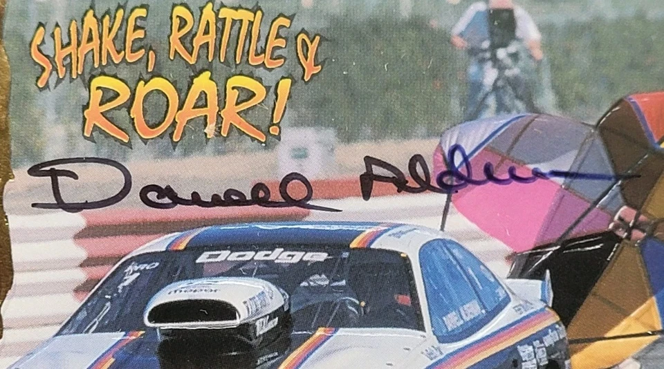 1995 Darrell Alderman/Team Mopar Signed Action Packed NHRA Card, 397/500 - Image 2 of 3