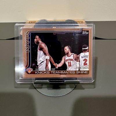 2025-26 Topps Basketball NY Big Apple W Knicks Teammates Shine Gold /2025 #274