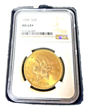$20 1900-P LIBERTY HEAD GOLD DOUBLE EAGLE NGC/PCGS MS 64+