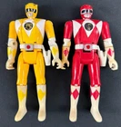 Mighty Morphin Power Rangers - Vintage 1993 Bandai Figures Red & Yellow
