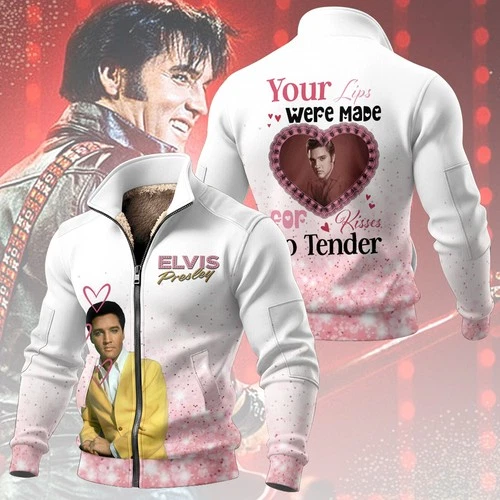 US Stock Elvis Presley Thick Knit Fleece Jacket - product listing photo