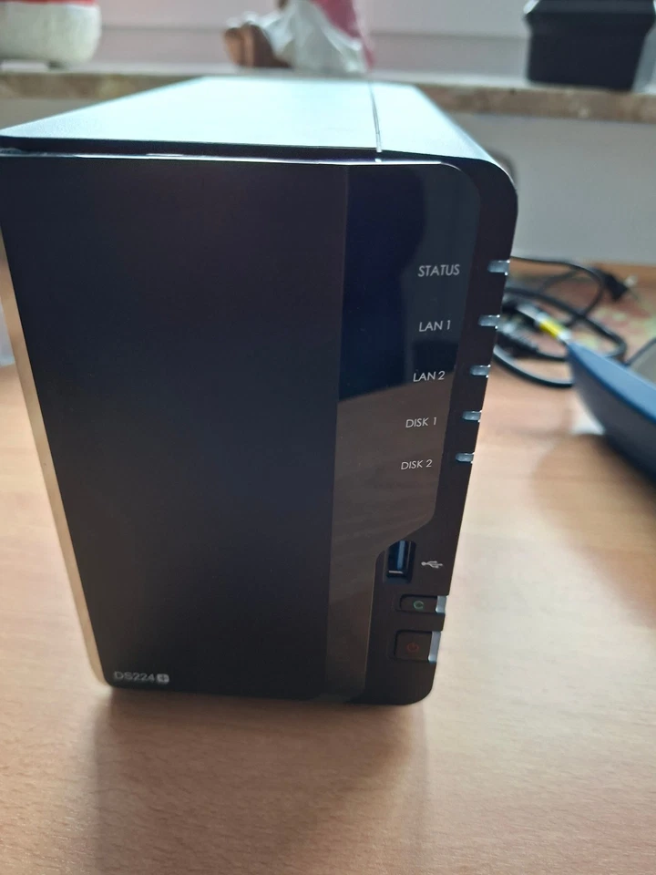 Synology NAS DS224+ mit 2 x 2TB Western Digital Festplatten