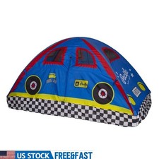Twin Bed Tent Playhouse Kids Lightweight Polyester Imaginative Fun Easy Assembly