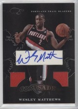 2010 Elite Black Box Memorabilia Signatures 25/25 Wesley Matthews #89 Auto 0b2