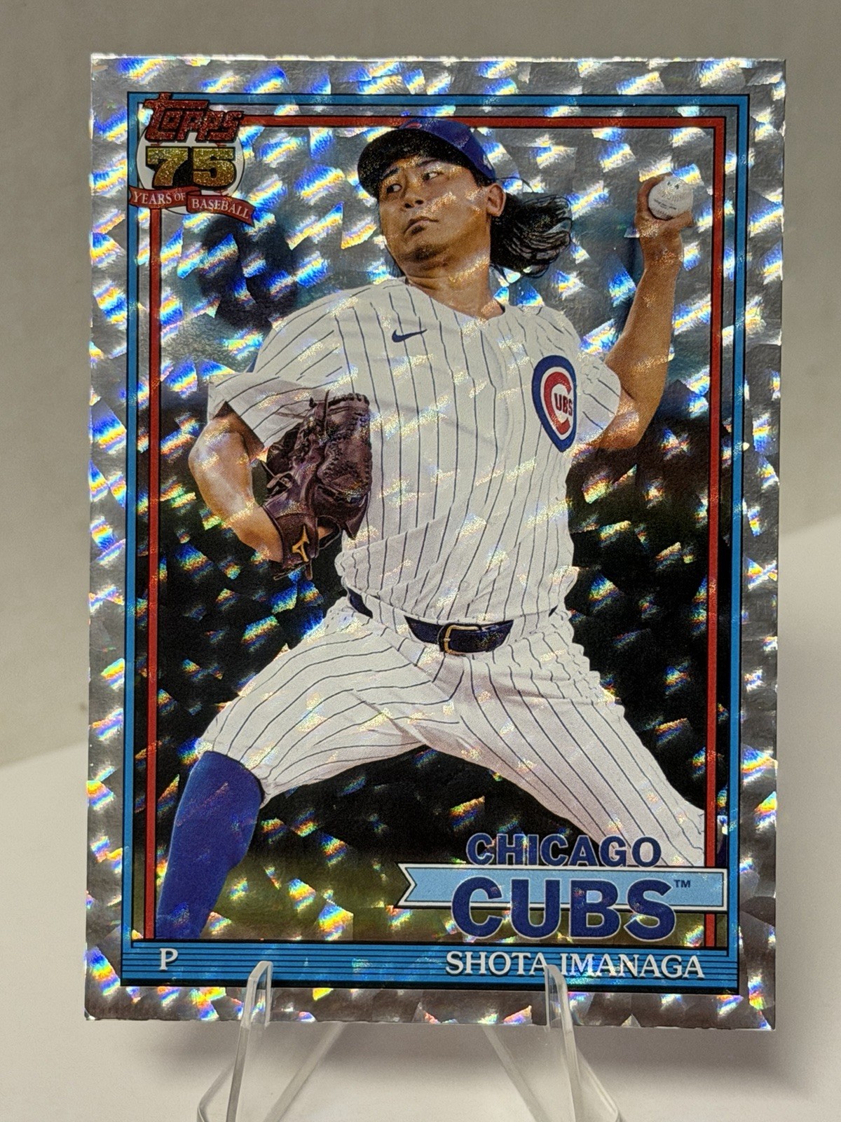 Shota Imanaga #T91-89 Topps Series I 2026 - Crackle Parallel