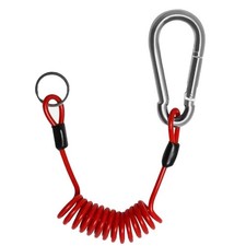 Reliable 4 Ft Coiled Trailer Safety Cable with Heavy Duty Construction