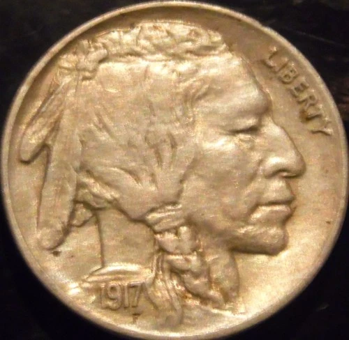 1917-P Buffalo Nickel  Choice BU Uncirculated Full Horn
