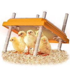 Brooder Heater for Chicks, 10" x 10" for 15 Chicks Heating Plate with 1Pack