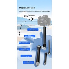 Photography Magic Arm Bracket Aluminum Alloy 1/4 Inch Thread 360 Swivel Camera