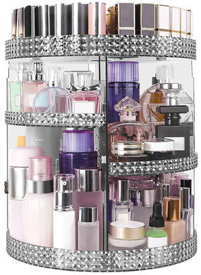 360 Degree Rotating Makeup Organizer, Extra Large Capacity Cosmetic Storage Unit