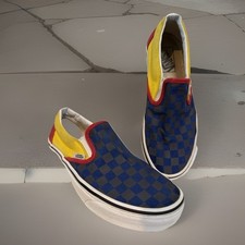 VANS Slip On Blue/Yellow Checkered  Low Top S...