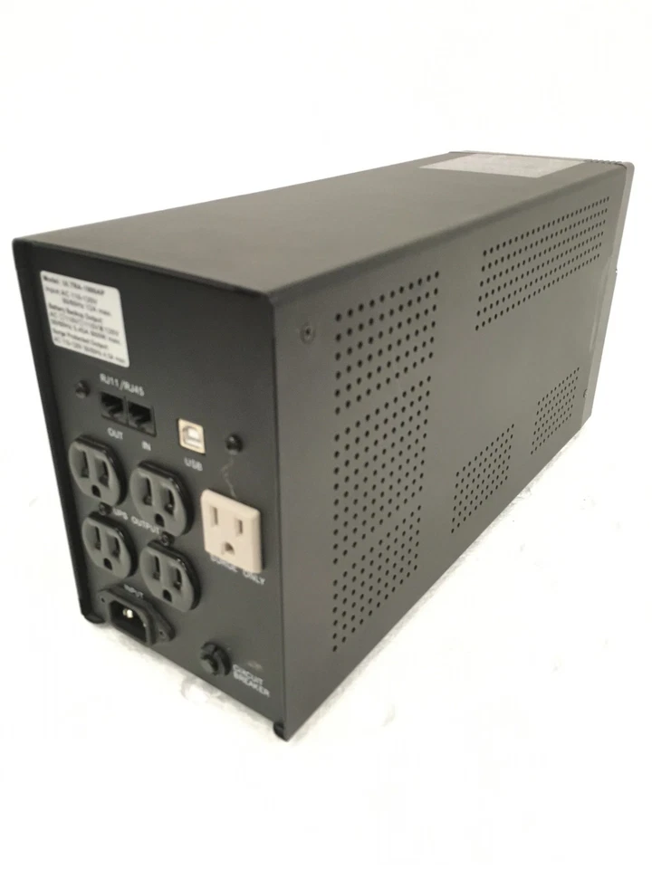 ULTRA 1000AP 5-Outlet Power Protection Unit 1000VA, 120V, 50/60Hz w/ Batteries - Image 4 of 4