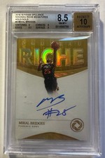 2018 Panini Opulence Mikal Bridges RC Nouveau Riche Signature Gold /10 BGS 8.5