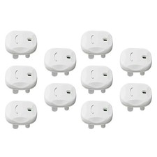 5pack Electrical Outlet Protectors Child Resistant Feature Secure Enclosures