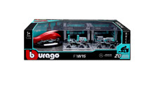 Bburago 1:43 Deluxe Paddock Set Mercedes AMG 3x F1 Cars Pit Crew NEW 20pc Set